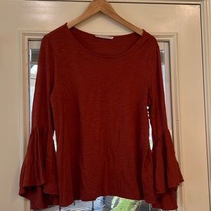 Rust color Pima cotton top